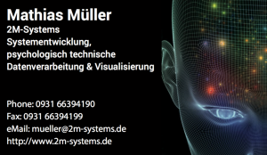 2M-Systems, psychologisch technische Datenverarbeitung und Visualisierung